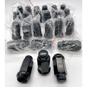 (24) Black Lug Nuts, 14x2, Box Reads X03-K059 - Made in China
